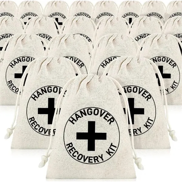 Linen Drawstring Storage Bag - Linen Drawstring Storage Bag - Image 3 of 3