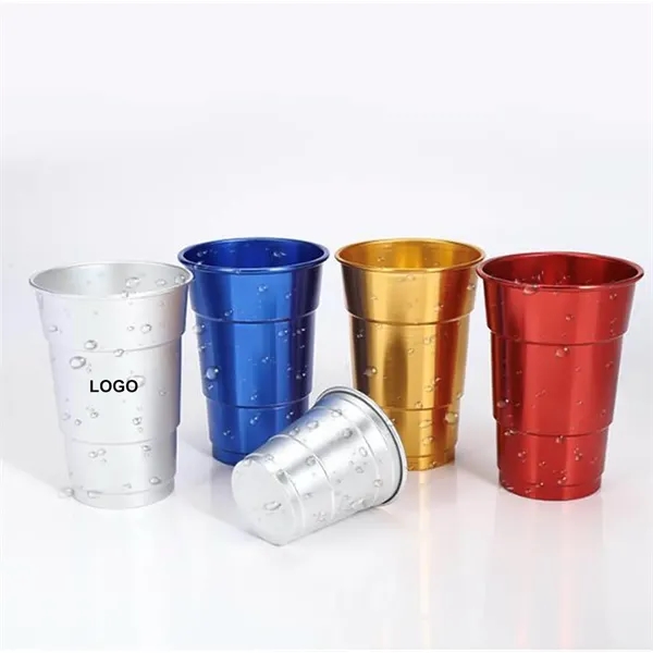 16 Oz Aluminum Stadium Party Beer Cup - 16 Oz Aluminum Stadium Party Beer Cup - Image 1 of 1