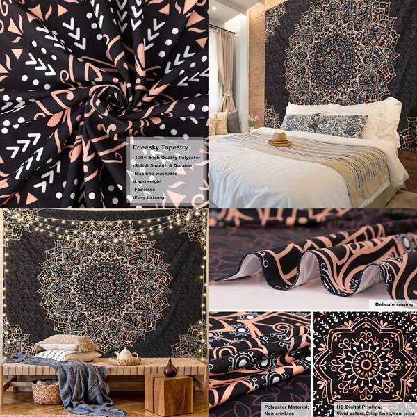 Mandala Tapestry Wall Hanging - Mandala Tapestry Wall Hanging - Image 1 of 1