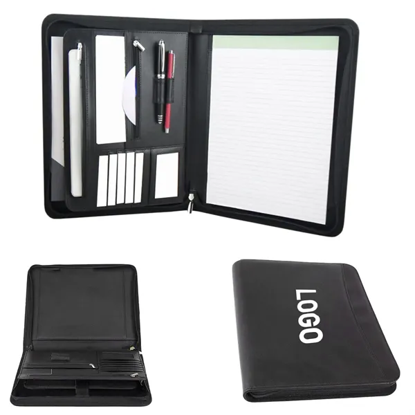 Multi-Functional Leather Office Folder - Multi-Functional Leather Office Folder - Image 0 of 3