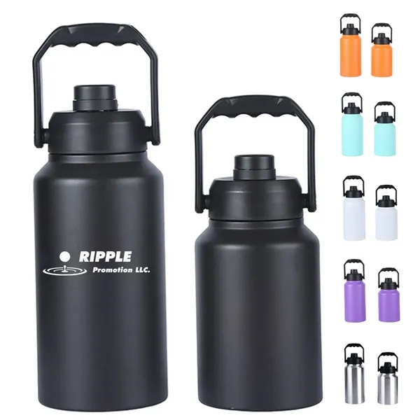 102oz. Insulated Water Bottle Stainless Steel Sports Canteen - 102oz. Insulated Water Bottle Stainless Steel Sports Canteen - Image 0 of 8