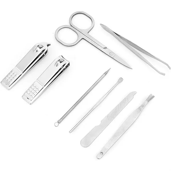 8 In 1 Carbon Steel Nail Clippers Set - 8 In 1 Carbon Steel Nail Clippers Set - Image 2 of 7