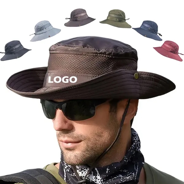 Unisex drawstring fisherman's hat - Unisex drawstring fisherman's hat - Image 0 of 8