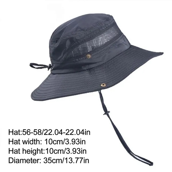 Unisex drawstring fisherman's hat - Unisex drawstring fisherman's hat - Image 1 of 8