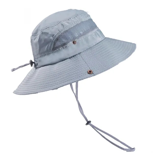 Unisex drawstring fisherman's hat - Unisex drawstring fisherman's hat - Image 6 of 8