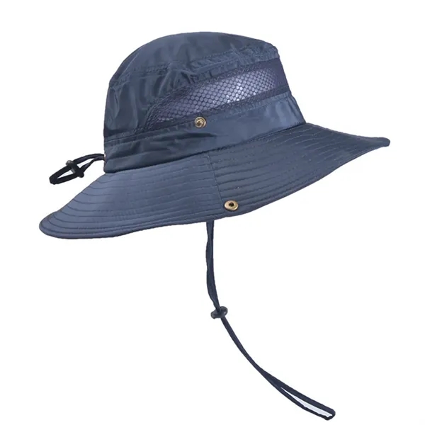Unisex drawstring fisherman's hat - Unisex drawstring fisherman's hat - Image 7 of 8