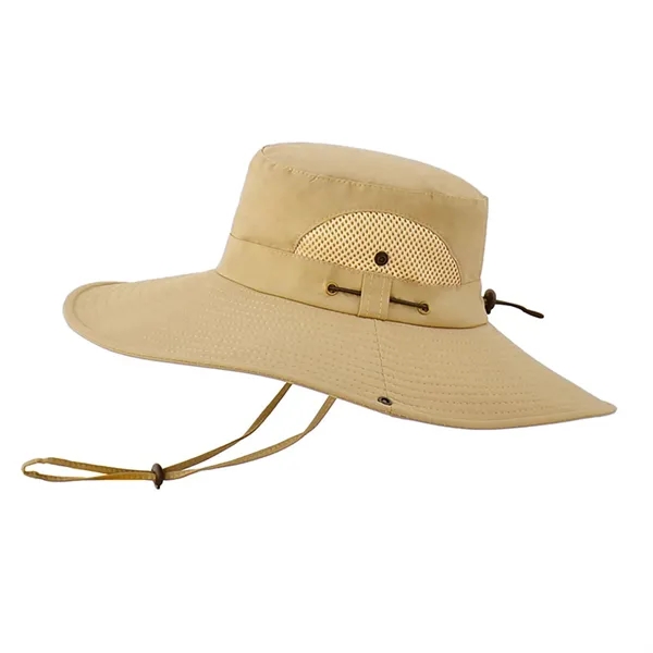 Outdoor Fishing Wide Brim Sun Bucket Hat - Outdoor Fishing Wide Brim Sun Bucket Hat - Image 2 of 8