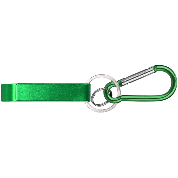 Deluxe can and bottle opener key chain and carabiner - Deluxe can and bottle opener key chain and carabiner - Image 2 of 4