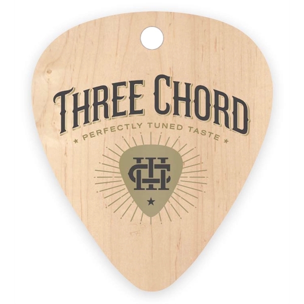 1" x 1.1875" - Promotional Wood Veneer Guitar Picks - 1" x 1.1875" - Promotional Wood Veneer Guitar Picks - Image 0 of 1