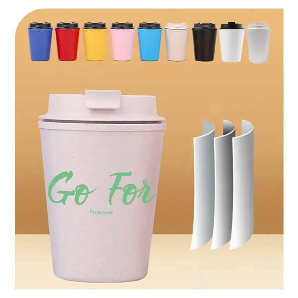 Plastic Coffee Cups with Resealable Lid - Plastic Coffee Cups with Resealable Lid - Image 1 of 3