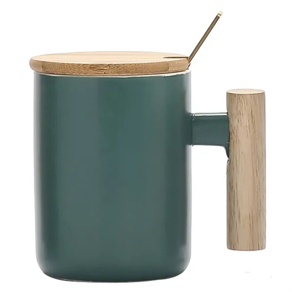 Ceramic Mugs With Spoon 14 oz - Ceramic Mugs With Spoon 14 oz - Image 0 of 6