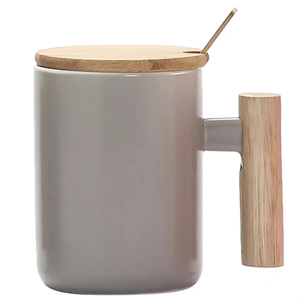 Ceramic Mugs With Spoon 14 oz - Ceramic Mugs With Spoon 14 oz - Image 1 of 6