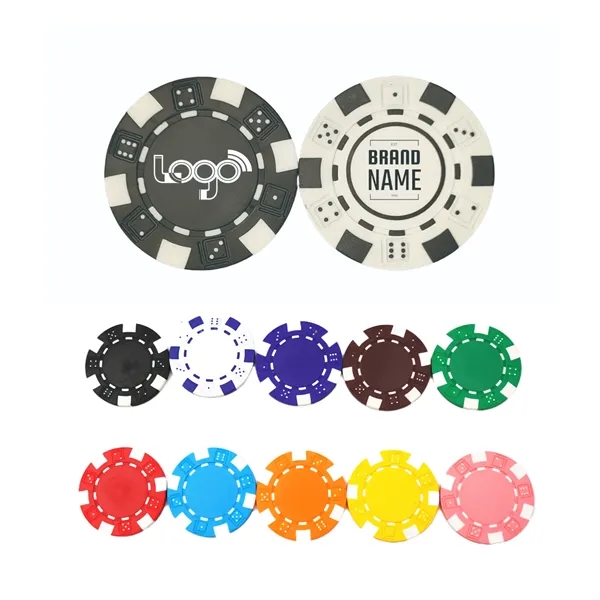 11.5 gram ABS Poker Chip with 6 Stripes - 11.5 gram ABS Poker Chip with 6 Stripes - Image 0 of 6