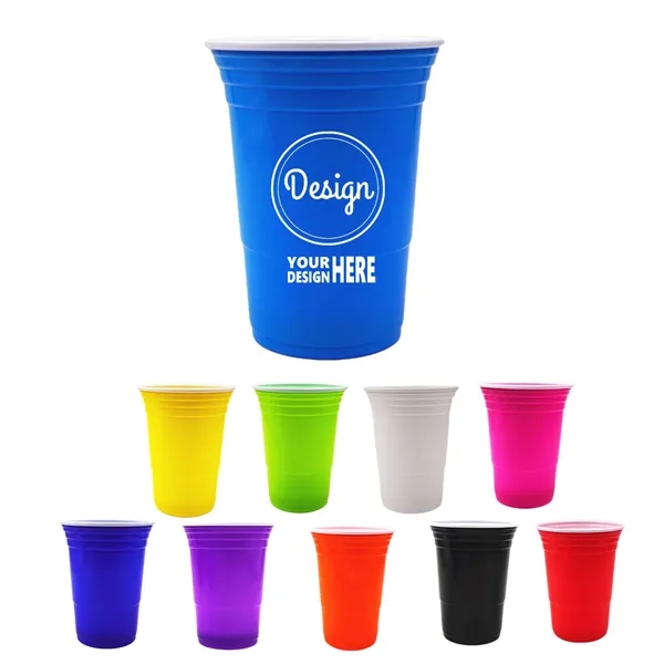 16 Oz. Plastic Party Solo Cup Disposable - 16 Oz. Plastic Party Solo Cup Disposable - Image 0 of 10