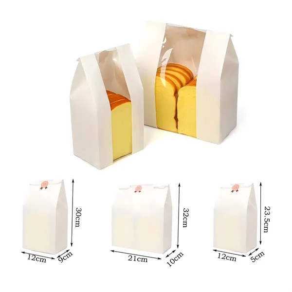 Kraft Bread Bag with Clear Window - Kraft Bread Bag with Clear Window - Image 1 of 1