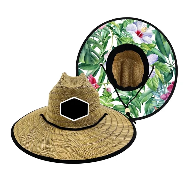 Sun Protection Adjustable Adult Straw Hat - Sun Protection Adjustable Adult Straw Hat - Image 1 of 2