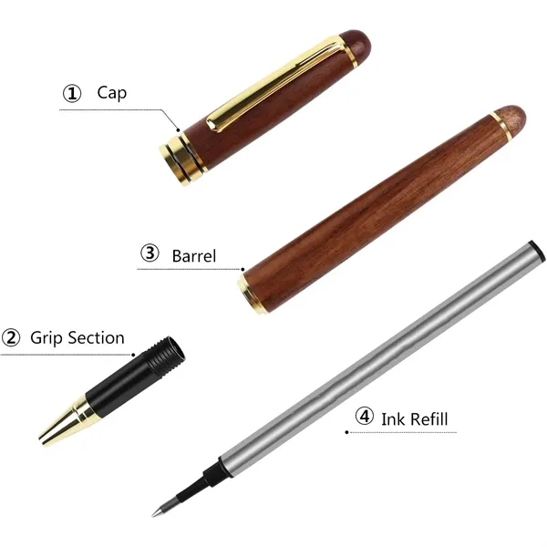 Luxury Rosewood Ballpoint Pen Elegant Gift - Luxury Rosewood Ballpoint Pen Elegant Gift - Image 3 of 3