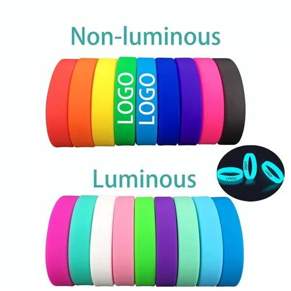 Silicone Bracelet Luminous & Non-luminous - Silicone Bracelet Luminous & Non-luminous - Image 0 of 3