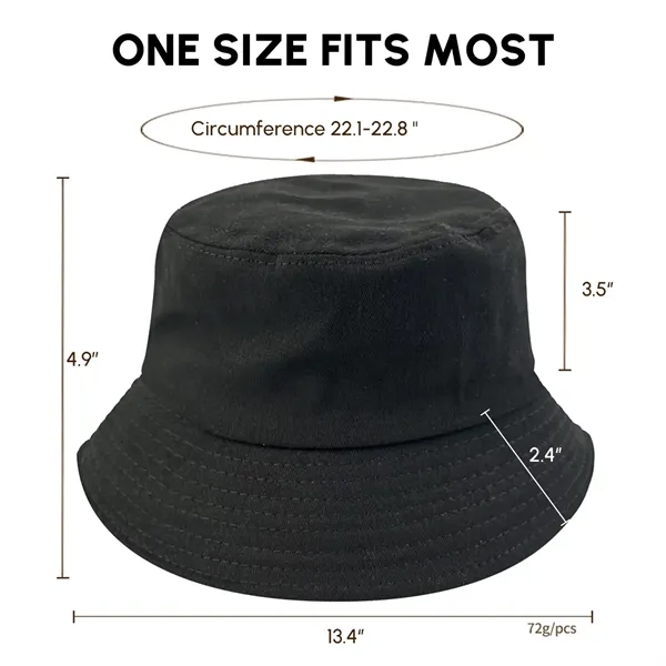 100% Cotton Unisex Fisherman Bucket Hat - 100% Cotton Unisex Fisherman Bucket Hat - Image 1 of 11