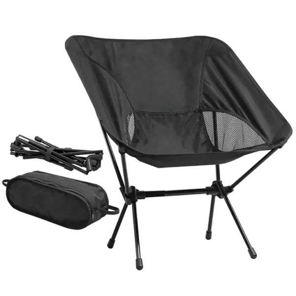 Portable Folding Chair w/ Carry Bag,Holds 250lbs for Camping - Portable Folding Chair w/ Carry Bag,Holds 250lbs for Camping - Image 2 of 4