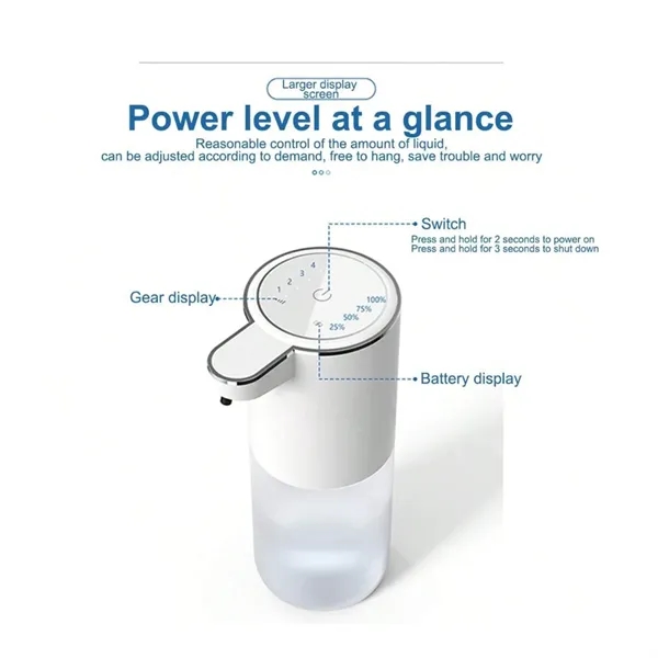 13.5 oz Touch-Free Rechargeable Liquid Soap Pump Dispenser - 13.5 oz Touch-Free Rechargeable Liquid Soap Pump Dispenser - Image 3 of 4