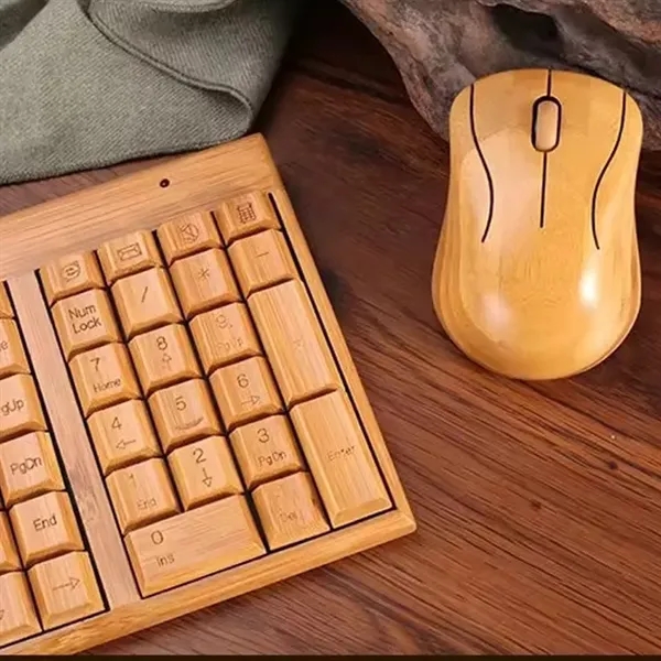 Bamboo Wireless Keyboard and Mouse - Bamboo Wireless Keyboard and Mouse - Image 2 of 3