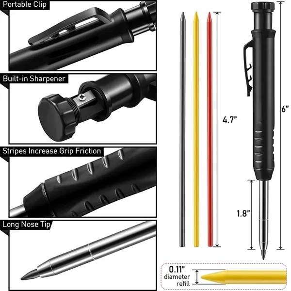 Long Nosed Deep Hole Mechanical Carpenter Pencil Marker - Long Nosed Deep Hole Mechanical Carpenter Pencil Marker - Image 1 of 2