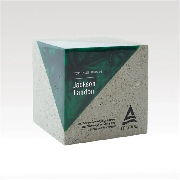 Umbra Cube Award with Concrete and Resin - Umbra Cube Award with Concrete and Resin - Image 3 of 4