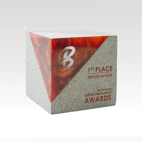 Umbra Cube Award with Concrete and Resin - Umbra Cube Award with Concrete and Resin - Image 4 of 4