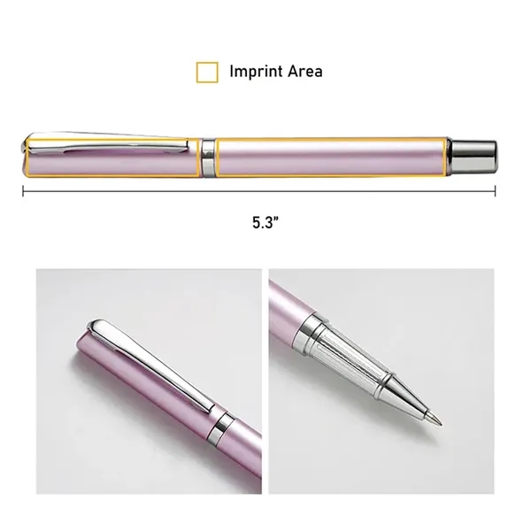 Business Plastic Matte Finish Ballpoint Pen w/Snap-On Cap - Business Plastic Matte Finish Ballpoint Pen w/Snap-On Cap - Image 1 of 2