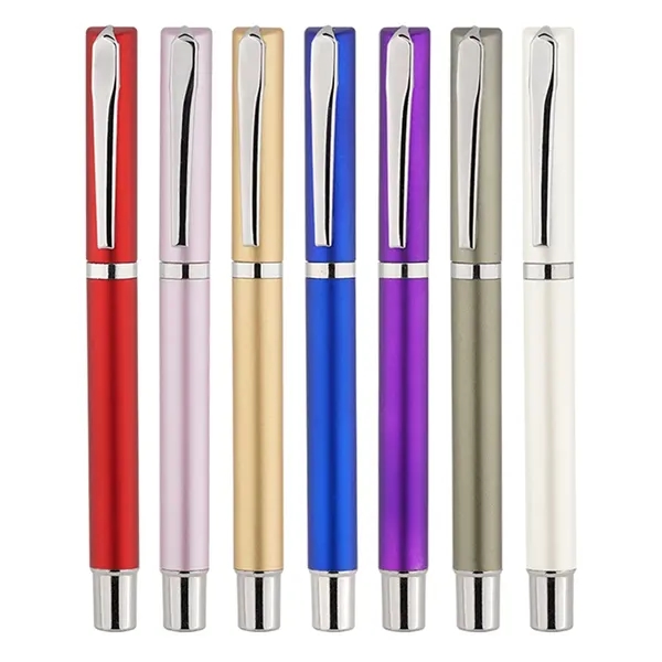 Business Plastic Matte Finish Ballpoint Pen w/Snap-On Cap - Business Plastic Matte Finish Ballpoint Pen w/Snap-On Cap - Image 2 of 2