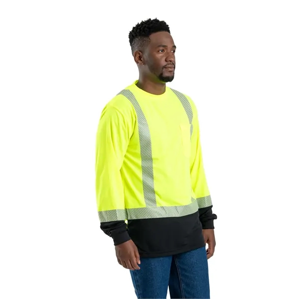 Berne Men's Hi-Vis Class 3 Color Blocked Long-Sleeve T-Shirt - Berne Men's Hi-Vis Class 3 Color Blocked Long-Sleeve T-Shirt - Image 1 of 2