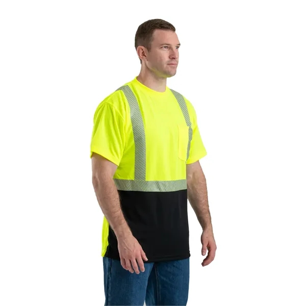 Berne Unisex Hi-Vis Class 2 Color Blocked Pocket T-Shirt - Berne Unisex Hi-Vis Class 2 Color Blocked Pocket T-Shirt - Image 5 of 6