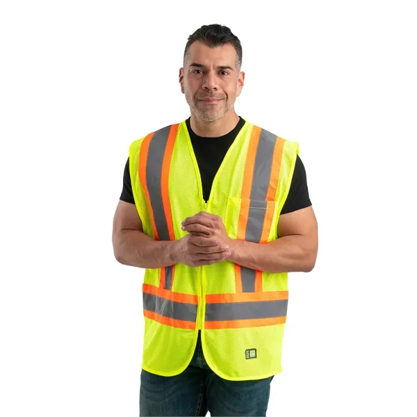 Berne Adult Hi-Vis Class 2 Multi-Color Vest - Berne Adult Hi-Vis Class 2 Multi-Color Vest - Image 4 of 4