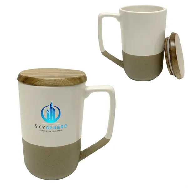 Valencia 16 Fl. Oz. Ceramic Mug With Lid - Valencia 16 Fl. Oz. Ceramic Mug With Lid - Image 0 of 3