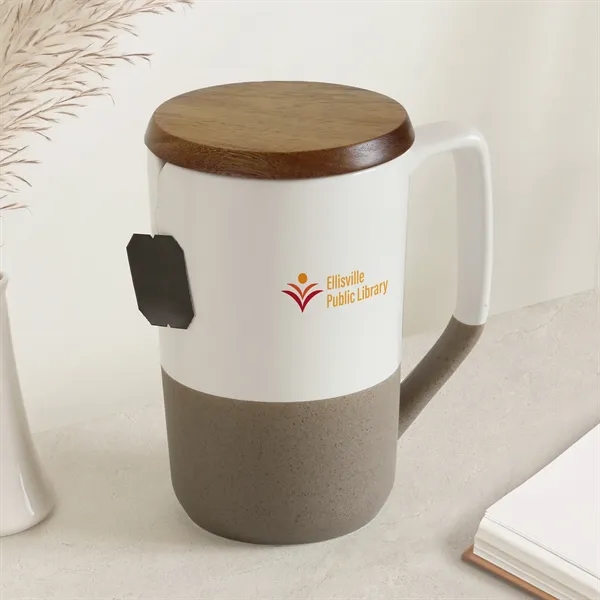 Valencia 16 Fl. Oz. Ceramic Mug With Lid - Valencia 16 Fl. Oz. Ceramic Mug With Lid - Image 2 of 3