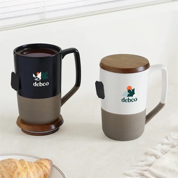 Valencia 16 Fl. Oz. Ceramic Mug With Lid - Valencia 16 Fl. Oz. Ceramic Mug With Lid - Image 3 of 3