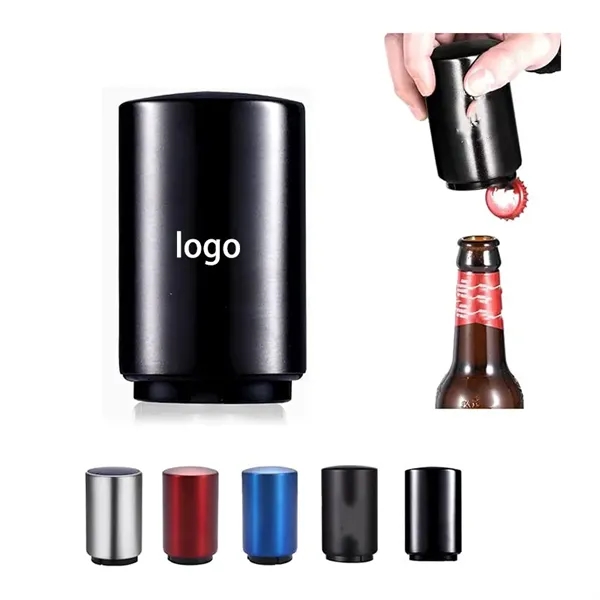 Push Down Stainless Steel Automatic Beer Bottle Opener - Push Down Stainless Steel Automatic Beer Bottle Opener - Image 0 of 3