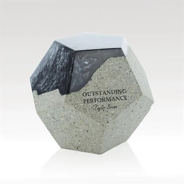 Nebula Hexagon Award with Concrete and Resin