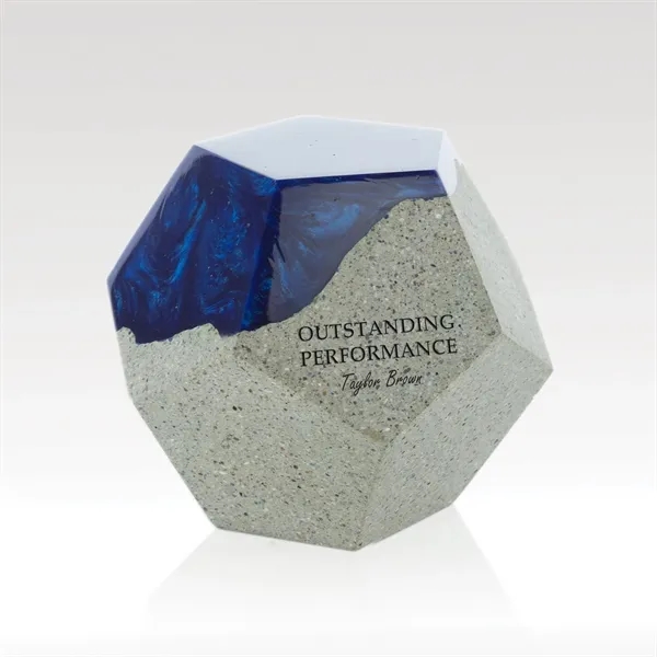 Nebula Hexagon Award with Concrete and Resin