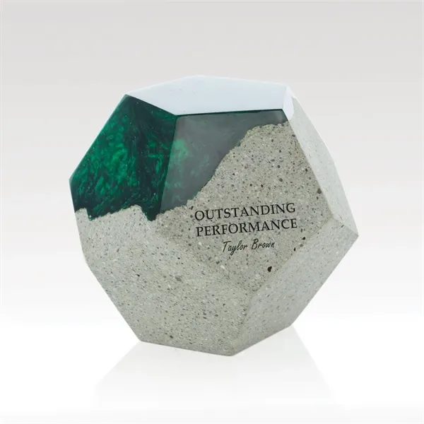 Nebula Hexagon Award with Concrete and Resin