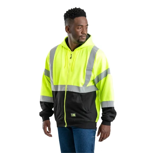 Berne Men's Hi-Vis Class 3 Color Block Full-Zip Hooded Sw... - Berne Men's Hi-Vis Class 3 Color Block Full-Zip Hooded Sw... - Image 1 of 2