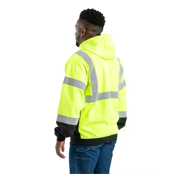 Berne Men's Hi-Vis Class 3 Color Block Full-Zip Hooded Sw... - Berne Men's Hi-Vis Class 3 Color Block Full-Zip Hooded Sw... - Image 2 of 2