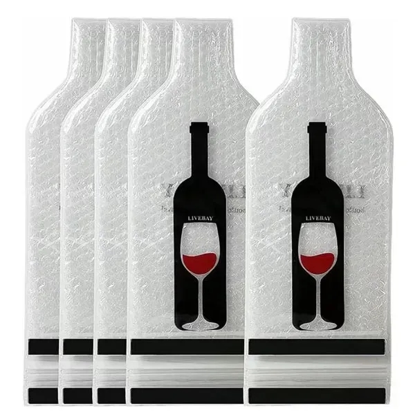 Travel Wine Bottle Bubble Wrap Bag - Travel Wine Bottle Bubble Wrap Bag - Image 3 of 7