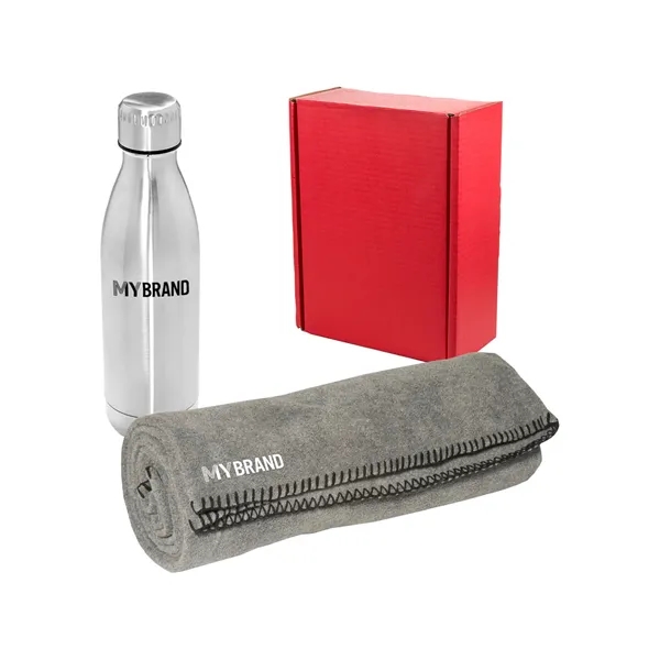 Prime Line Cozy Fleece Blanket And Insulated Bottle Gift Set - Prime Line Cozy Fleece Blanket And Insulated Bottle Gift Set - Image 6 of 7