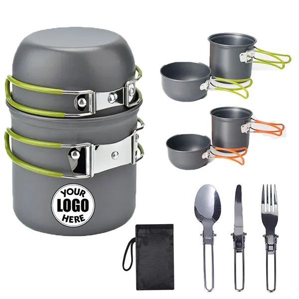 6pcs Camping Lightweight Cookware Kit - 6pcs Camping Lightweight Cookware Kit - Image 0 of 1