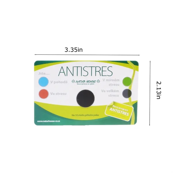 PVC Stress Mood Test Card - PVC Stress Mood Test Card - Image 1 of 1