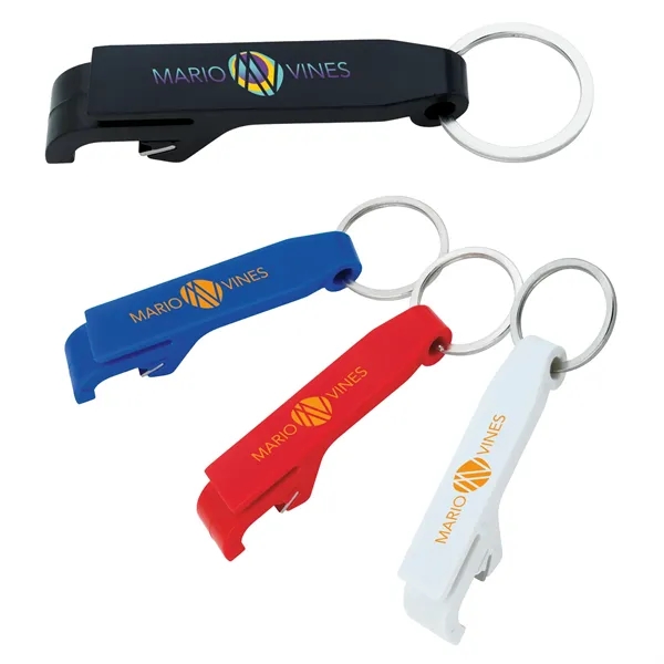 Plastic Bottle Opener Keychain - Plastic Bottle Opener Keychain - Image 1 of 1