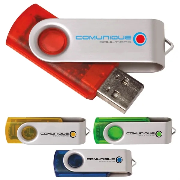 2 GB Translucent Folding USB 2.0 Flash Drive - 2 GB Translucent Folding USB 2.0 Flash Drive - Image 0 of 0