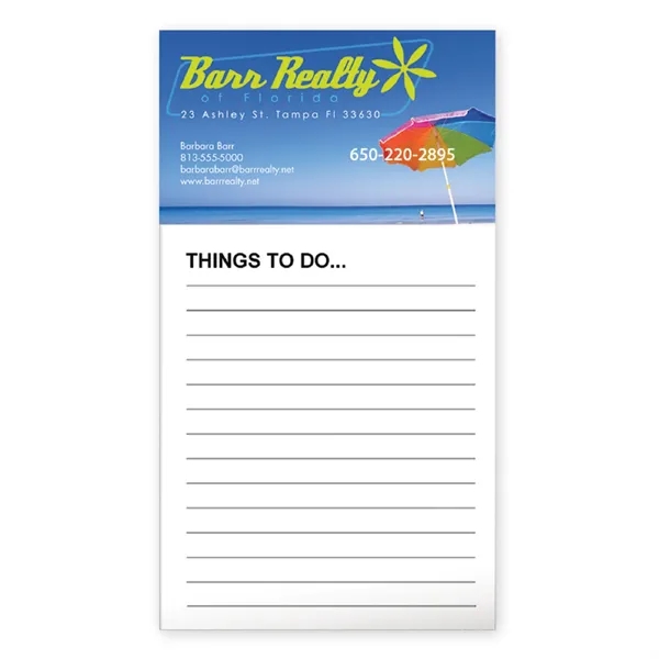 Business Card Magnet with 50-Sheet Notepad - Business Card Magnet with 50-Sheet Notepad - Image 1 of 1